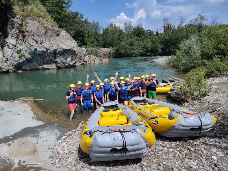 rafting casentino