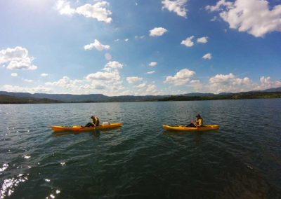 Kayak sul Lago di Bilancino
