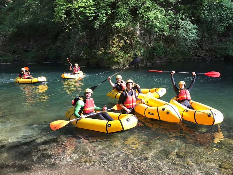 Packrafting torrente Lima